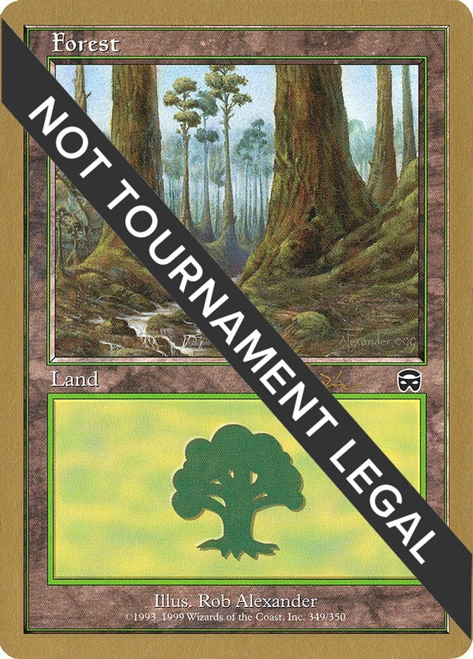 Image for Forest (349) - 2001 Jan Tomcani (MMQ) (World Championship Decks) - Magic: The Gathering