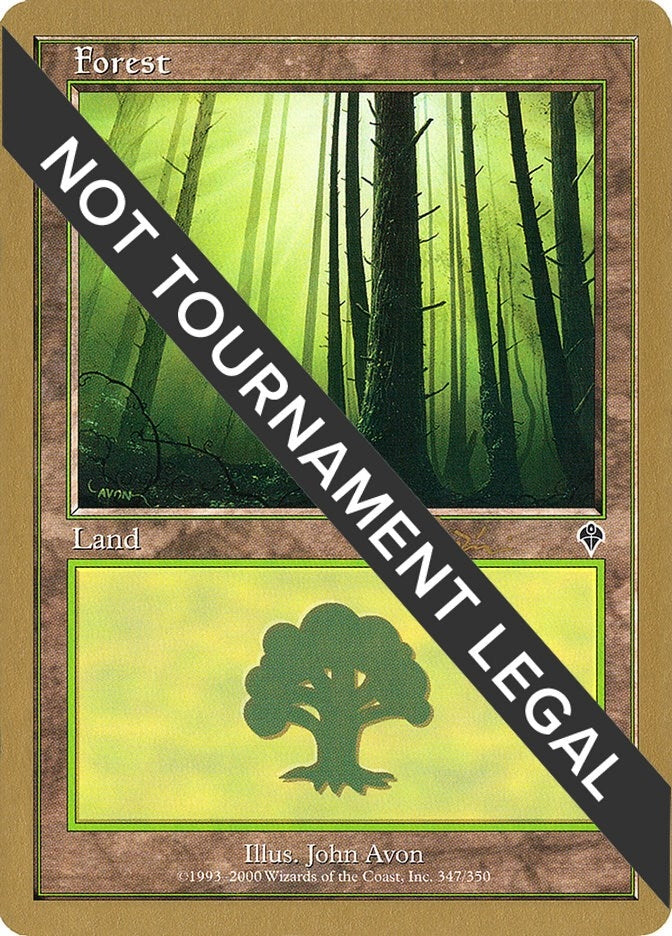 Image for Forest (347) - 2001 Jan Tomcani (INV) (World Championship Decks) - Magic: The Gathering