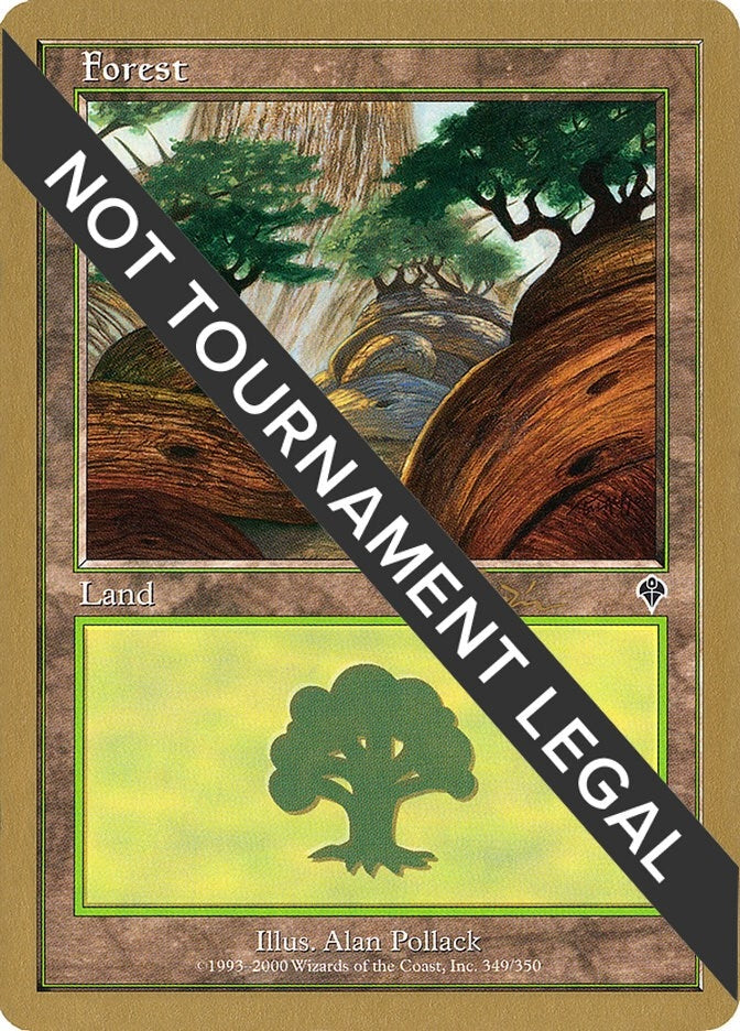 Image for Forest (349) - 2001 Jan Tomcani (INV) (World Championship Decks) - Magic: The Gathering