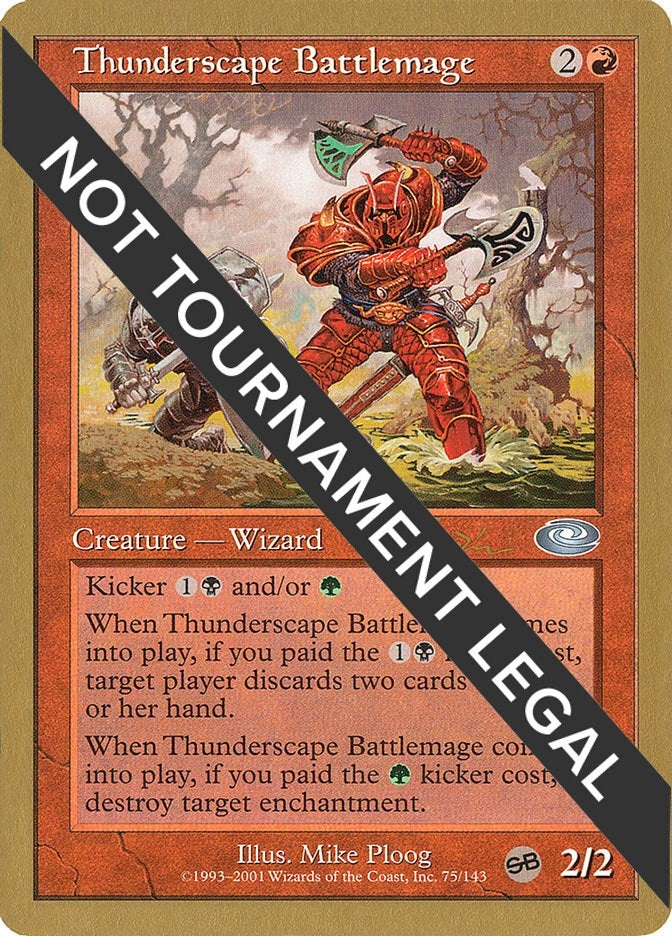 Image for Thunderscape Battlemage - 2001 Jan Tomcani (PLS) (World Championship Decks) - Magic: The Gathering