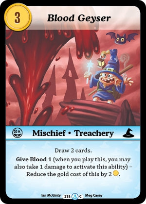 Image for Blood Geyser (Season 1) (218) - Munchkin CCG