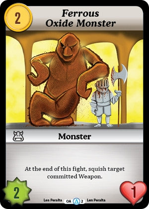 Image for Ferrous Oxide Monster (Alt 1) (Season 1) (OA2) - Munchkin CCG