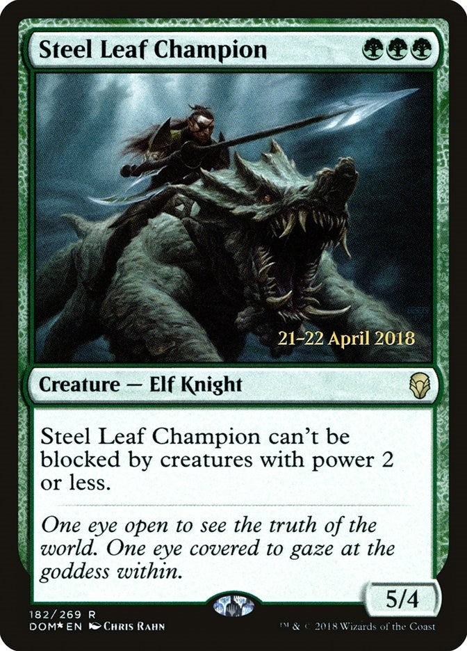 Image for Steel Leaf Champion (Prerelease Cards) (182) - Magic: The Gathering