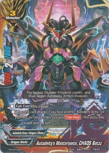 Image for Autodeity's Masterpiece, CHAOS Batzz (Promo Cards) (PR/0318EN) - Future Card BuddyFight