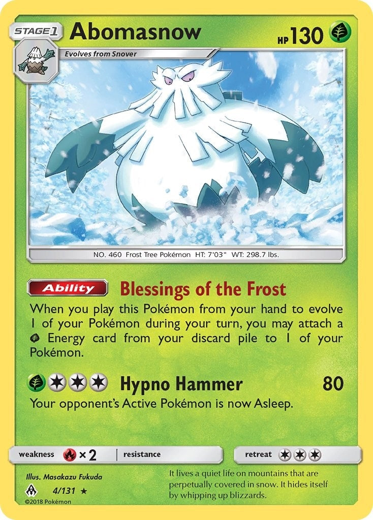 Image for Abomasnow (SM - Forbidden Light) (4/131) - Pokemon