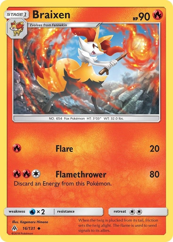Image for Braixen (SM - Forbidden Light) (16/131) - Pokemon