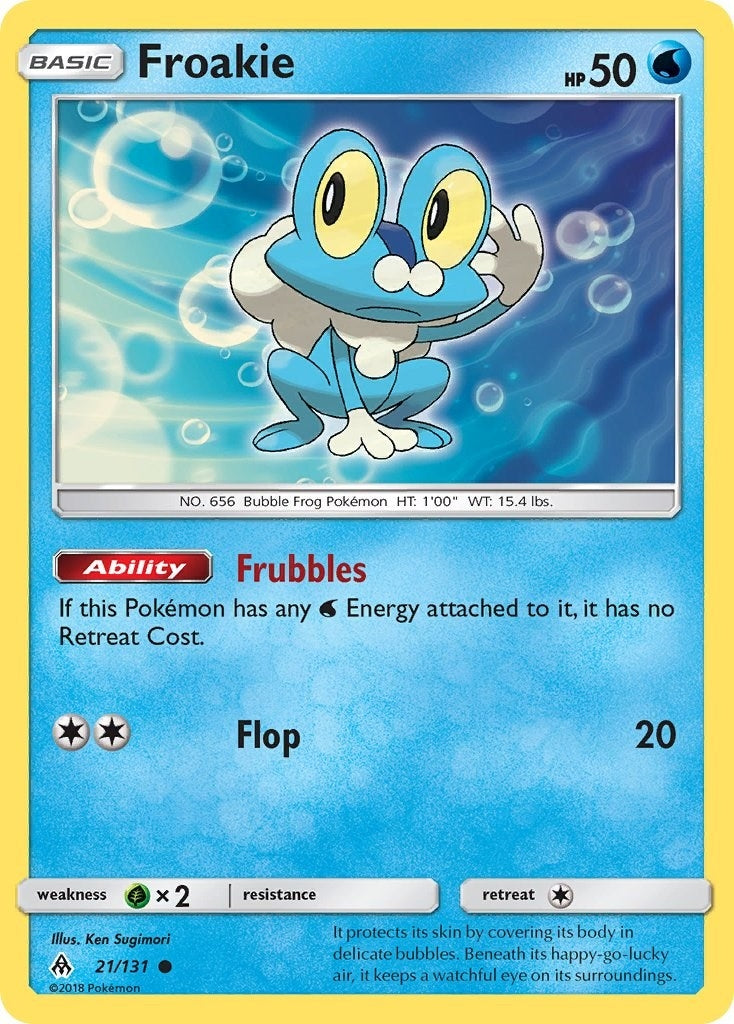 Image for Froakie (21) (SM - Forbidden Light) (21/131) - Pokemon