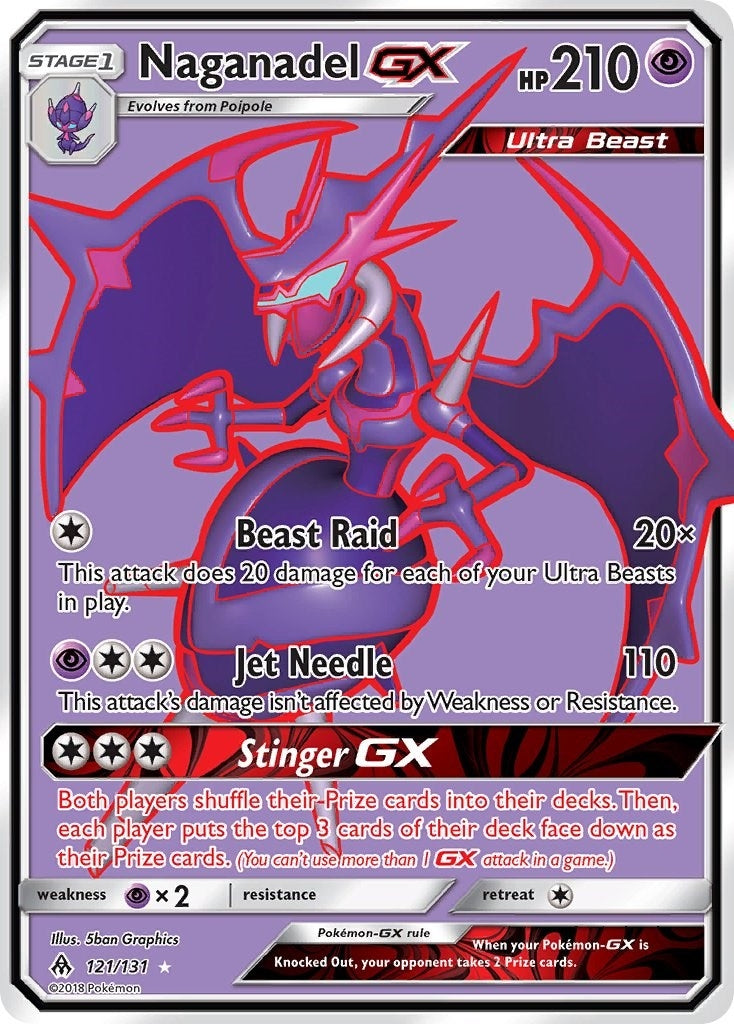 Image for Naganadel GX (Full Art) (SM - Forbidden Light) (121/131) - Pokemon