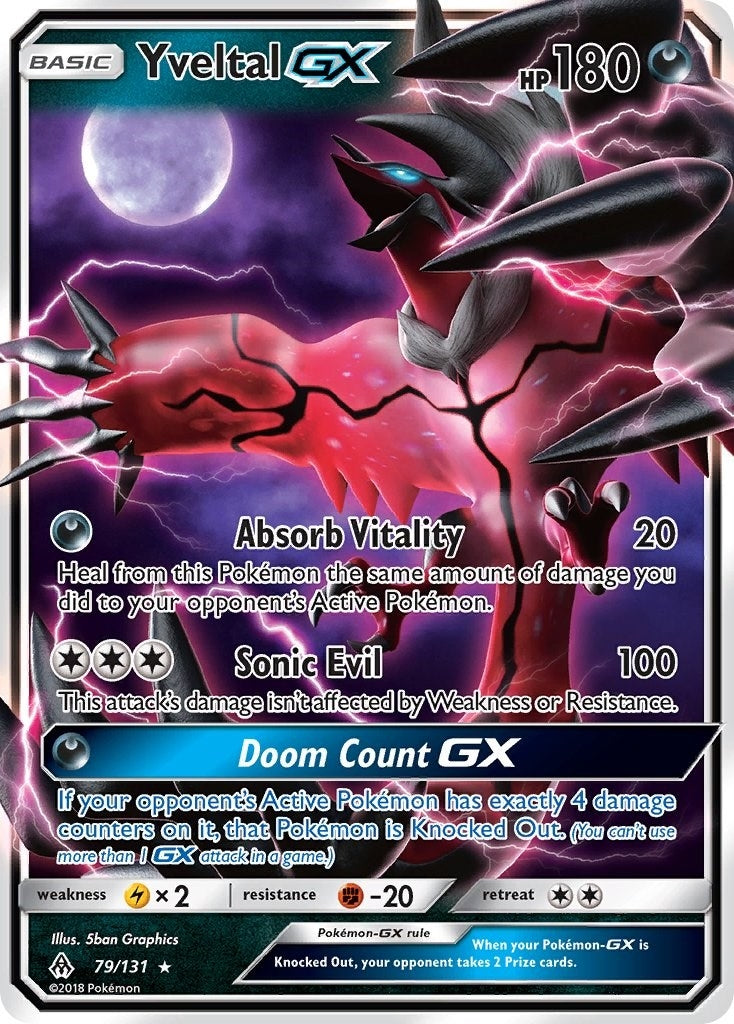 Image for Yveltal GX (SM - Forbidden Light) (79/131) - Pokemon