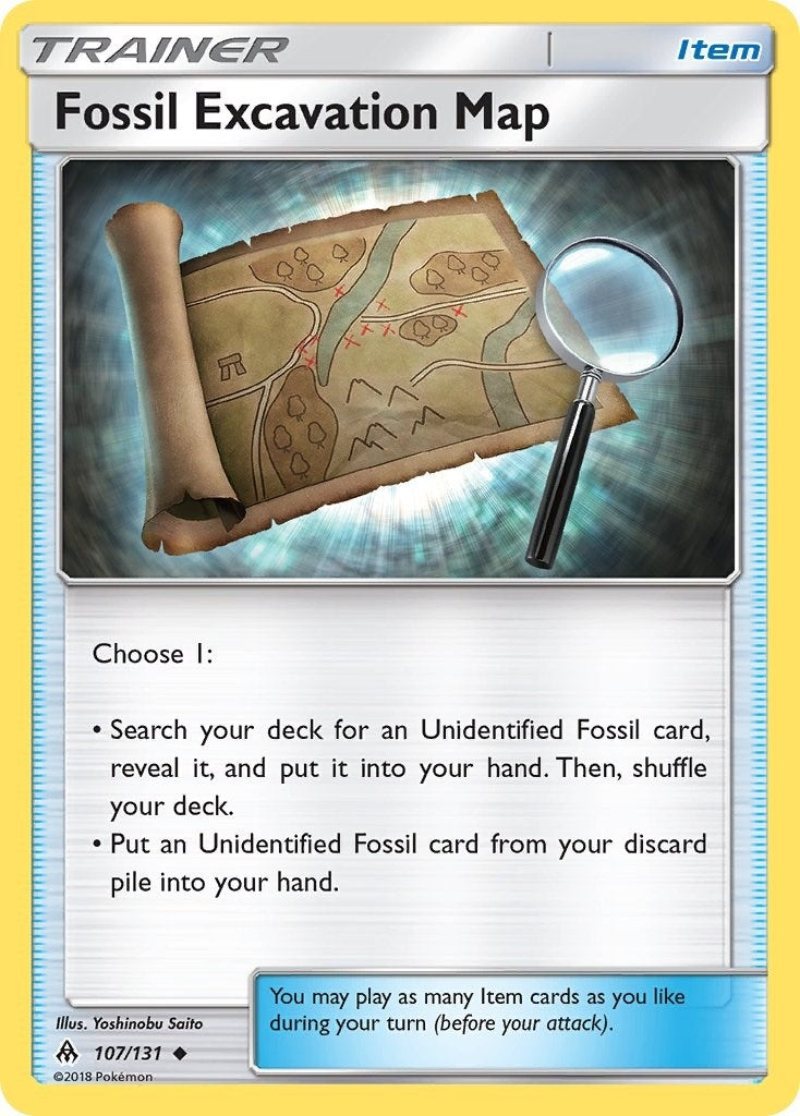 Image for Fossil Excavation Map (SM - Forbidden Light) (107/131) - Pokemon