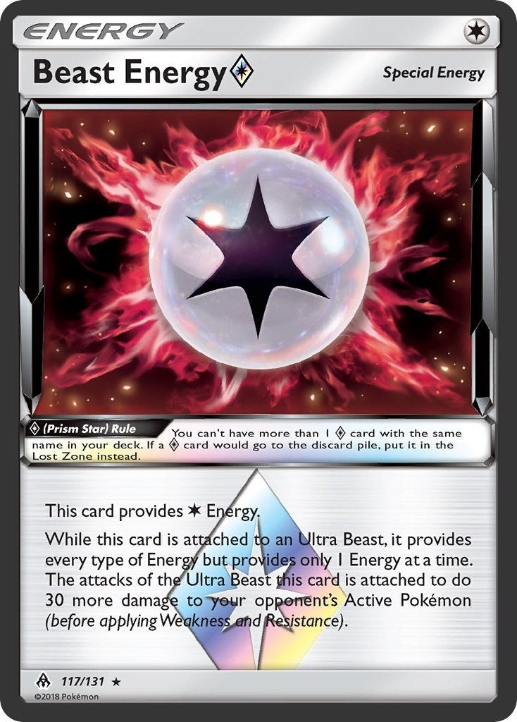 Image for Beast Energy Prism Star (SM - Forbidden Light) (117/131) - Pokemon