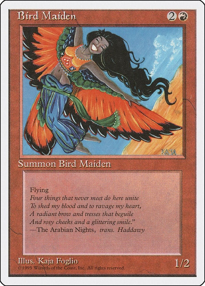 Image for Bird Maiden (Fourth Edition) (195) - Magic: The Gathering