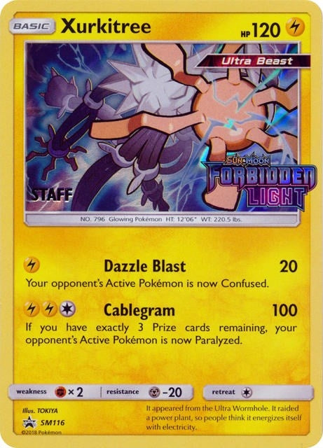 Image for Xurkitree - SM116 (Prerelease) [Staff] (SM Promos) (SM116) - Pokemon