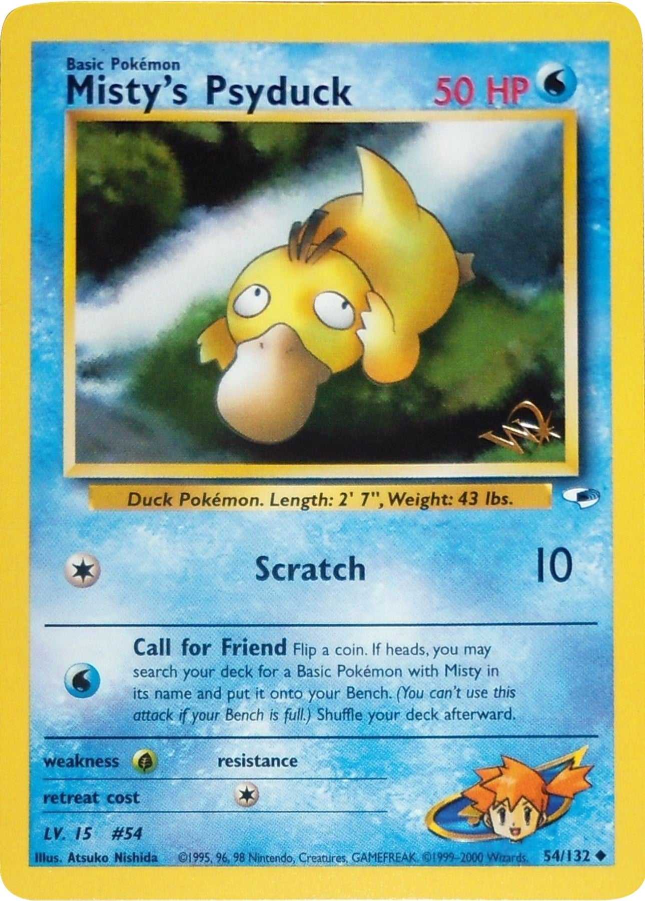 Image for Misty's Psyduck [W Stamped] (WoTC Promo) (054/132) - Pokemon