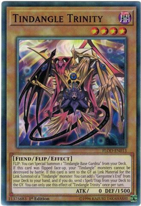 Image for Tindangle Trinity (Flames of Destruction) (FLOD-EN013) - YuGiOh