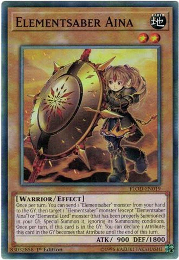 Image for Elementsaber Aina (Flames of Destruction) (FLOD-EN019) - YuGiOh
