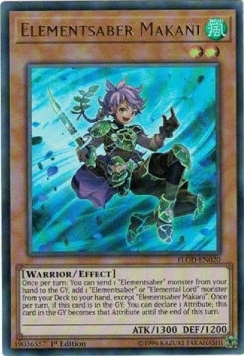Image for Elementsaber Makani (Flames of Destruction) (FLOD-EN020) - YuGiOh