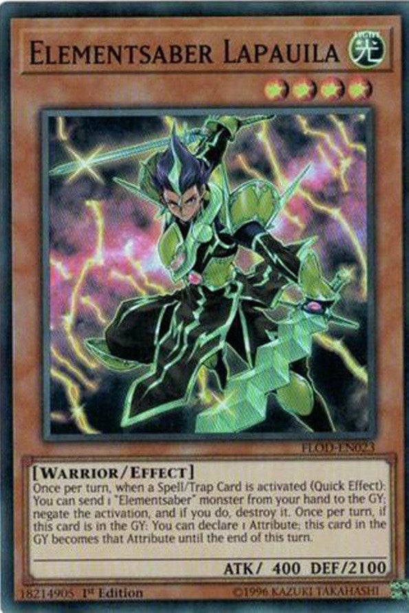 Image for Elementsaber Lapauila (Flames of Destruction) (FLOD-EN023) - YuGiOh