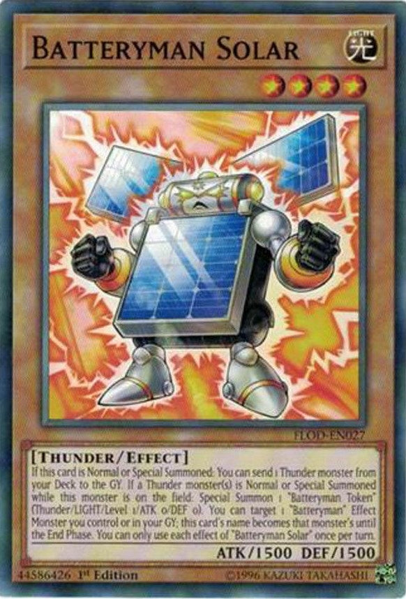 Image for Batteryman Solar (Flames of Destruction) (FLOD-EN027) - YuGiOh