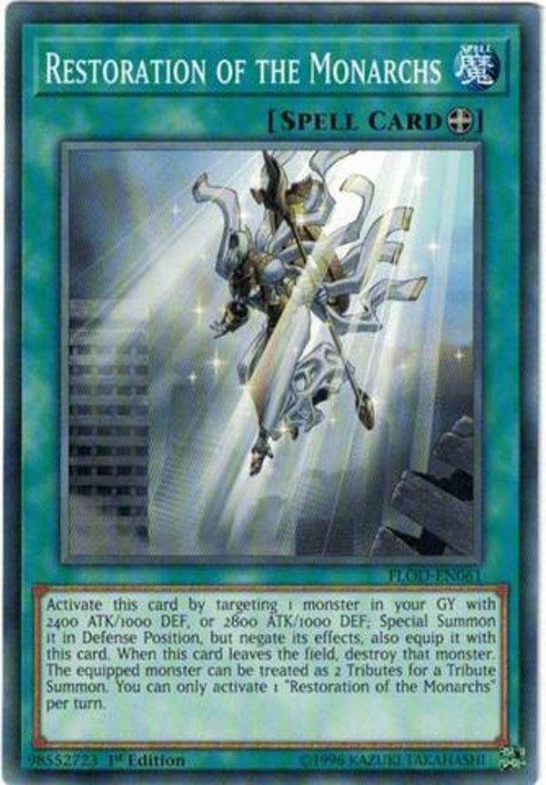 Image for Restoration of the Monarchs (Flames of Destruction) (FLOD-EN061) - YuGiOh