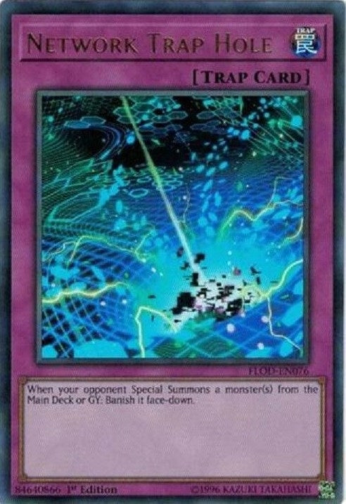 Image for Network Trap Hole (Flames of Destruction) (FLOD-EN076) - YuGiOh