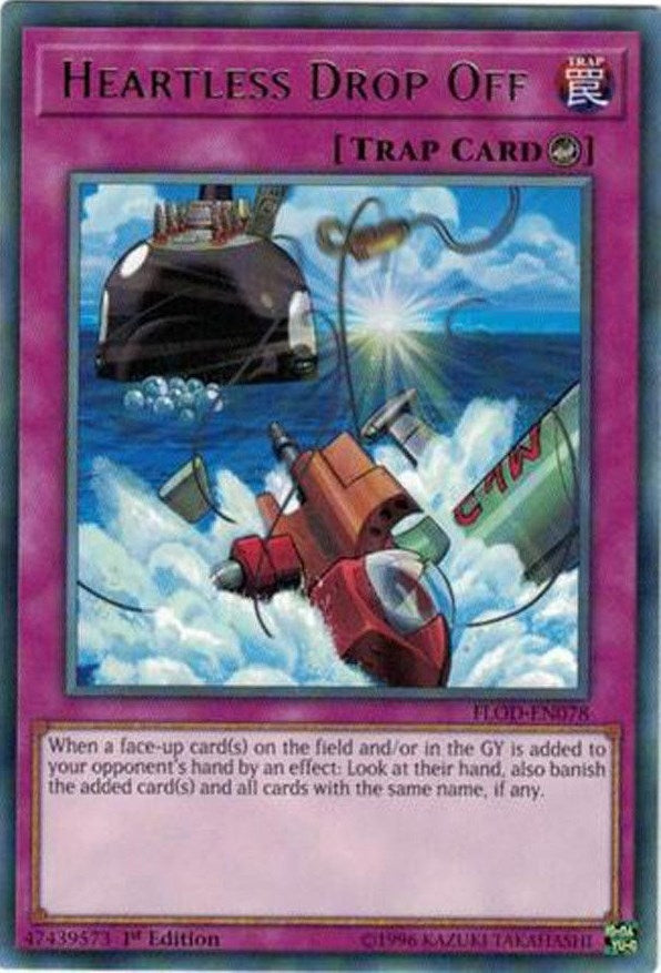 Image for Heartless Drop Off (Flames of Destruction) (FLOD-EN078) - YuGiOh
