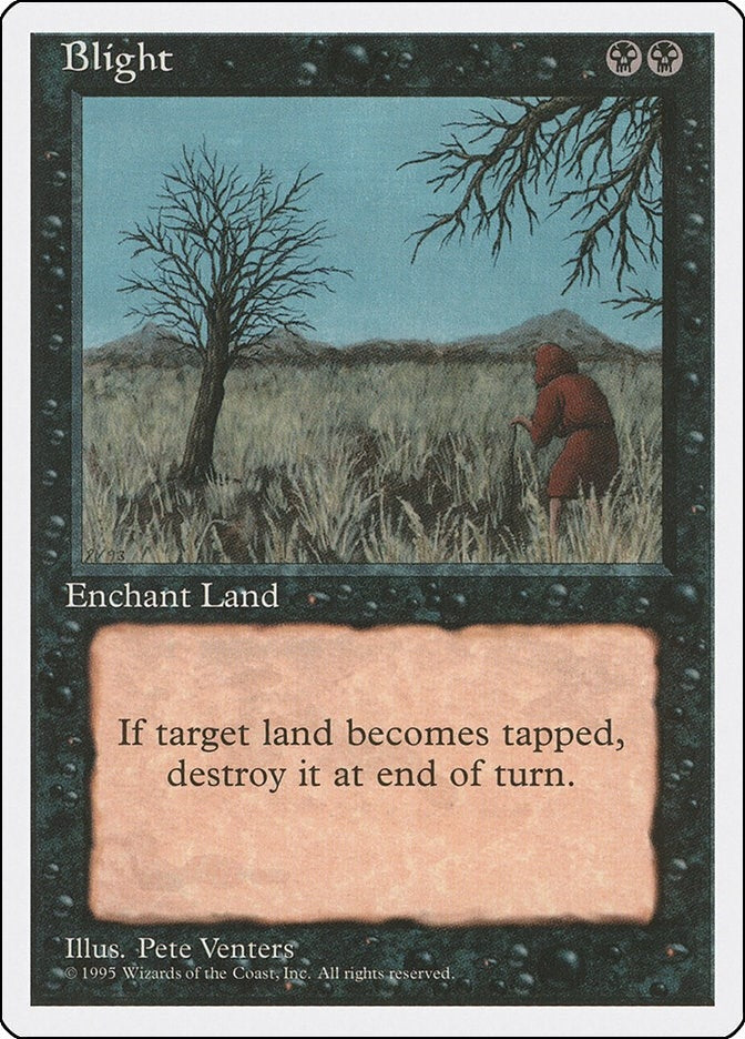 Image for Blight (Fourth Edition) - Magic: The Gathering