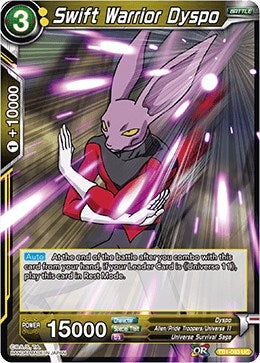 Image for Swift Warrior Dyspo (Tournament of Power) (TB1-083) - Dragon Ball Super: Masters