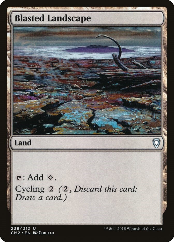 Image for Blasted Landscape (Commander Anthology Volume II) (238) - Magic: The Gathering