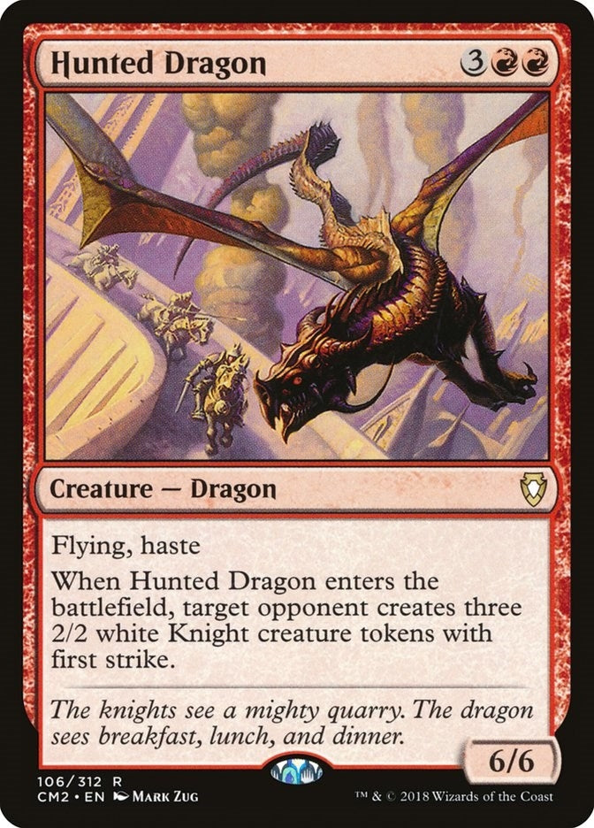 Image for Hunted Dragon (Commander Anthology Volume II) (106) - Magic: The Gathering