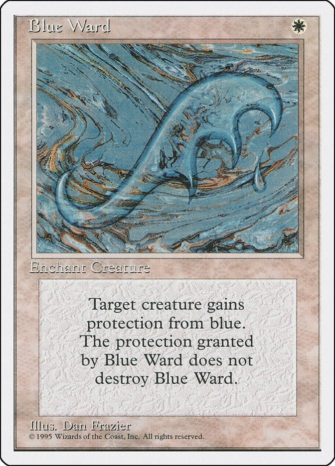 Image for Blue Ward (Fourth Edition) - Magic: The Gathering