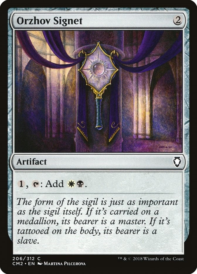 Image for Orzhov Signet (Commander Anthology Volume II) (206) - Magic: The Gathering