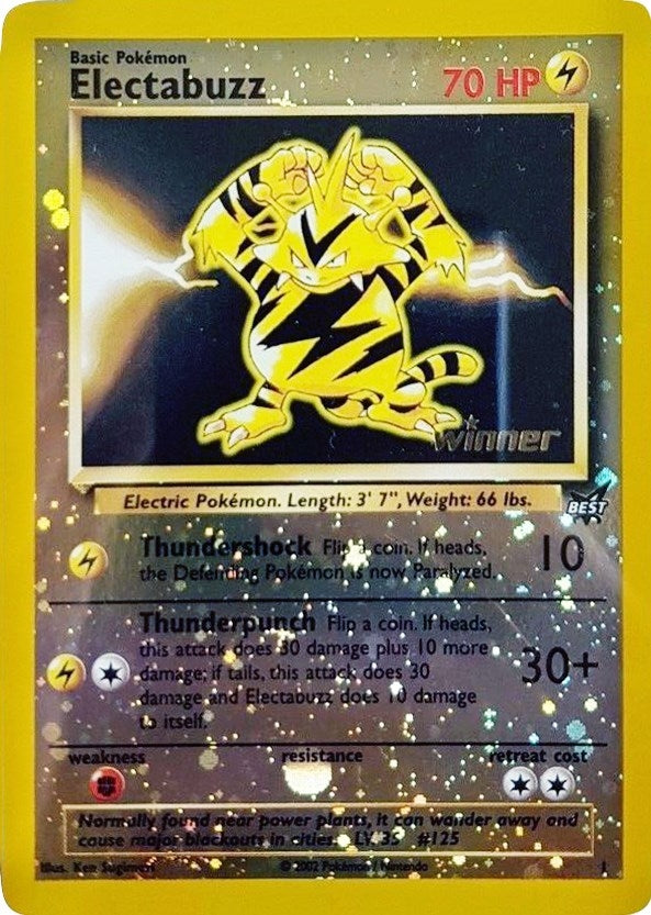 Image for Electabuzz - 1 [Winner] (Best of Promos) (001/009) - Pokemon