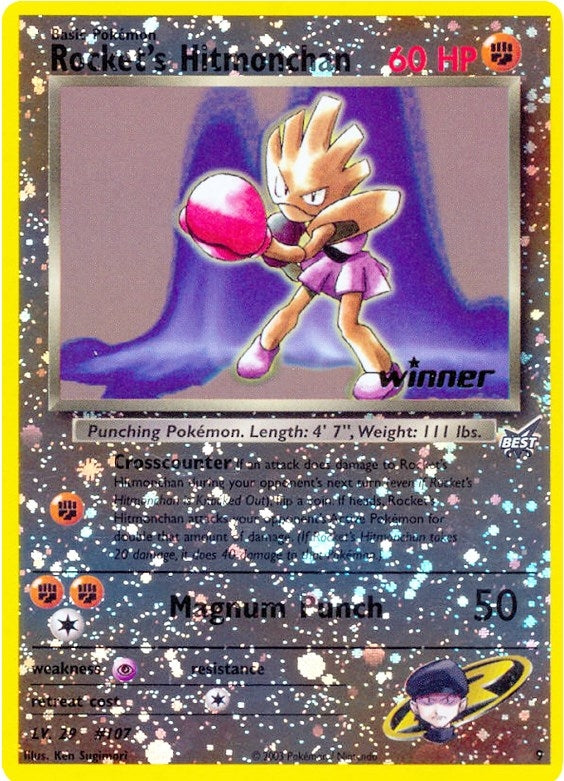 Image for Rocket's Hitmonchan - 9 [Winner] (Best of Promos) (009/009) - Pokemon