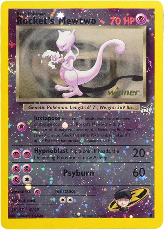 Image for Rocket's Mewtwo - 8 [Winner] (Best of Promos) (008/009) - Pokemon