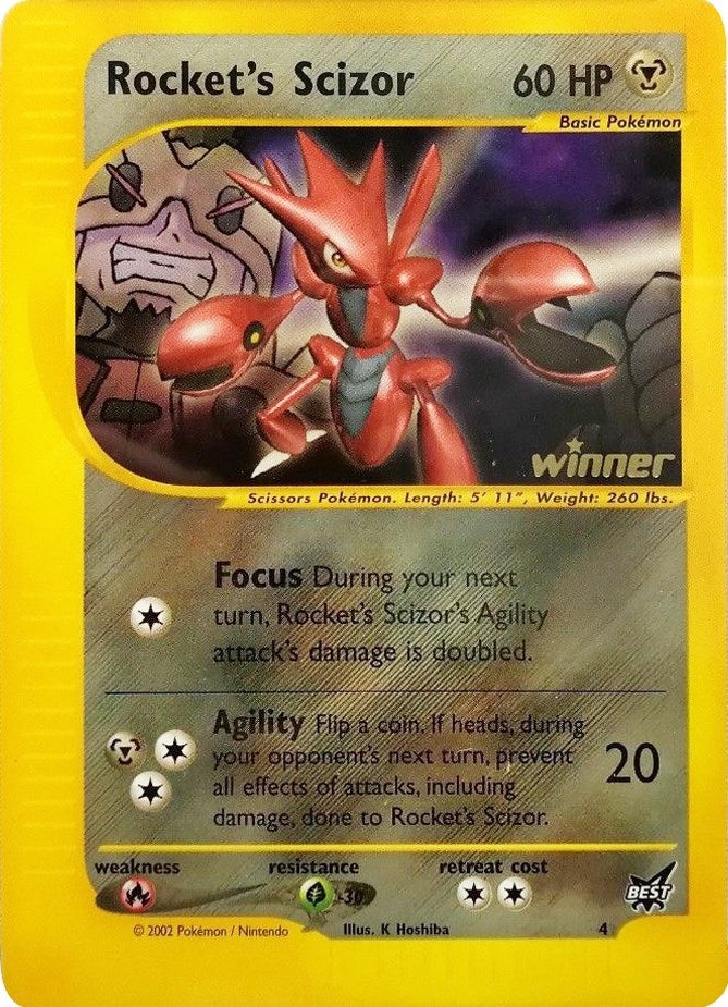 Image for Rocket's Scizor - 4 [Winner] (Best of Promos) (004/009) - Pokemon