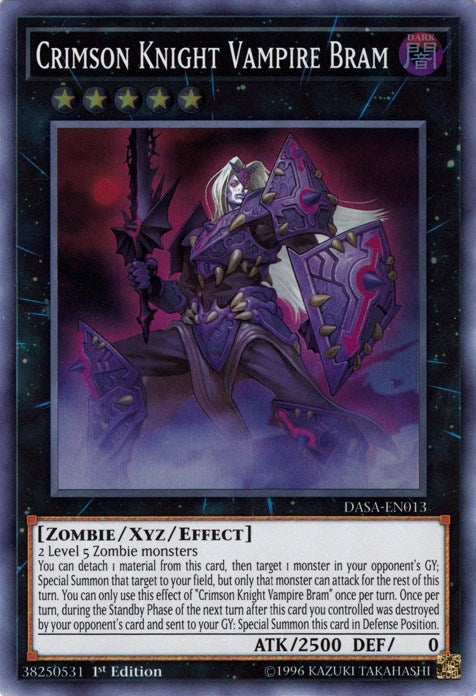 Image for Crimson Knight Vampire Bram (Dark Saviors) (DASA-EN013) - YuGiOh