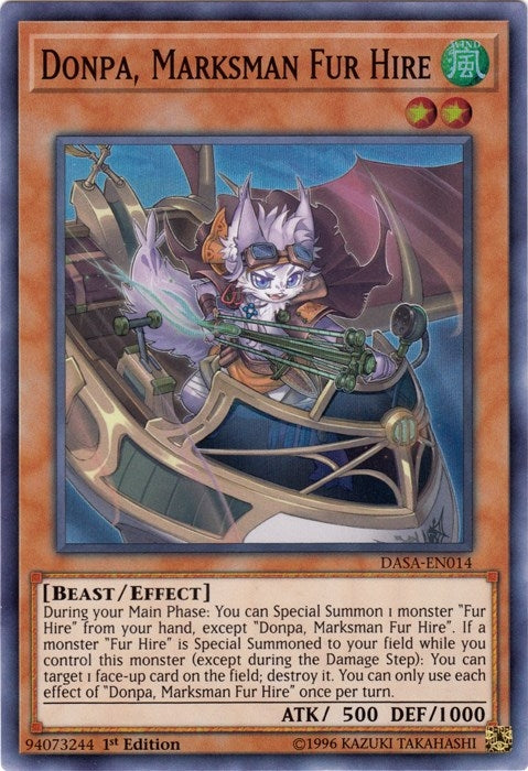 Image for Donpa, Marksman Fur Hire (Dark Saviors) (DASA-EN014) - YuGiOh