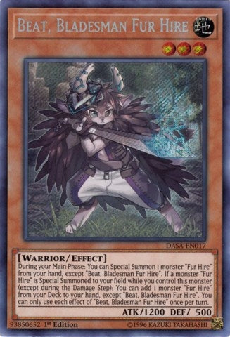 Image for Beat, Bladesman Fur Hire (Dark Saviors) (DASA-EN017) - YuGiOh