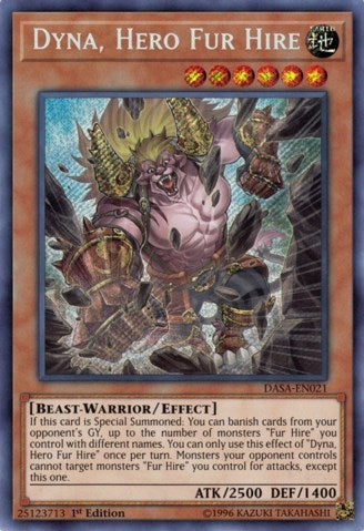 Image for Dyna, Hero Fur Hire (Dark Saviors) (DASA-EN021) - YuGiOh