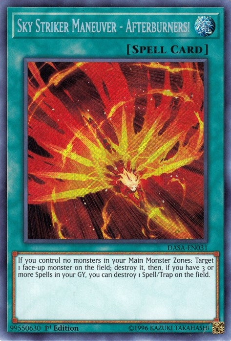 Image for Sky Striker Maneuver - Afterburners! (Dark Saviors) (DASA-EN031) - YuGiOh