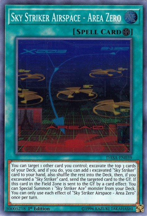 Image for Sky Striker Airspace - Area Zero (Dark Saviors) (DASA-EN039) - YuGiOh