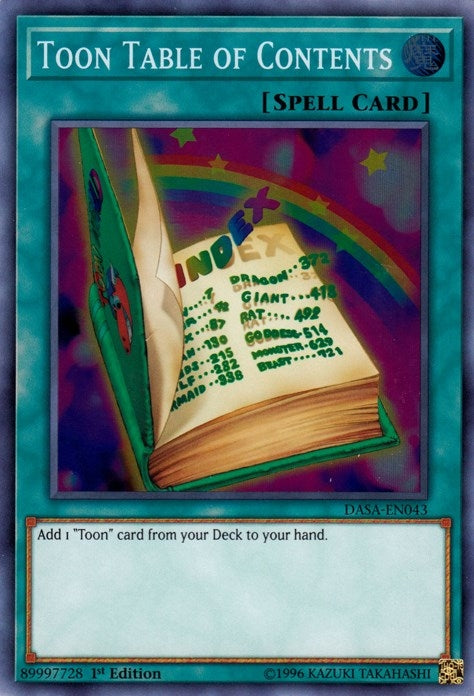 Image for Toon Table of Contents (Dark Saviors) (DASA-EN043) - YuGiOh