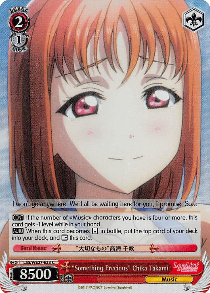 Image for "Something Precious" Chika Takami (Parallel Foil) (Love Live! Sunshine!! Extra Booster) (LSS/WE27-E33 C) - Weiss Schwarz