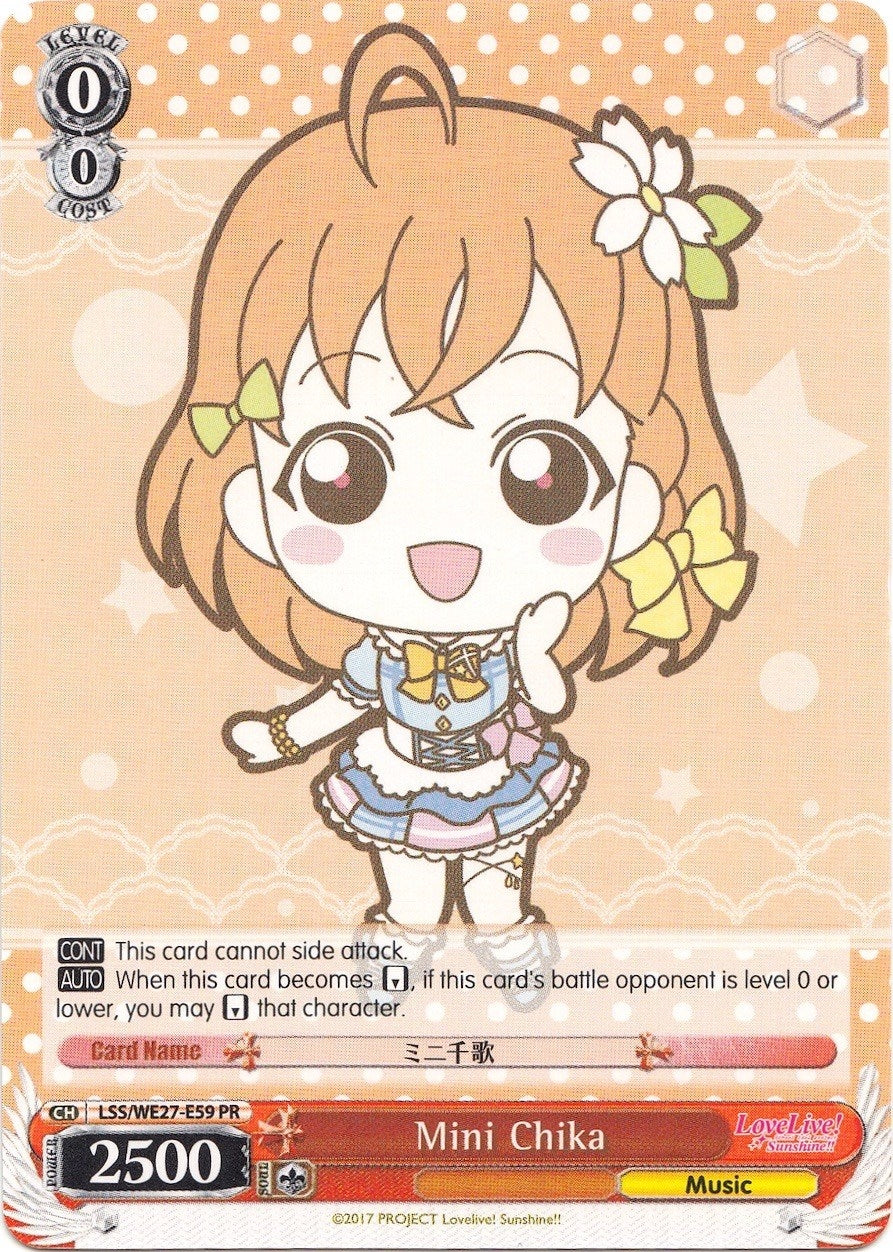 Image for Mini Chika (Love Live! Sunshine!! Extra Booster) (LSS/WE27-E59 PR) - Weiss Schwarz