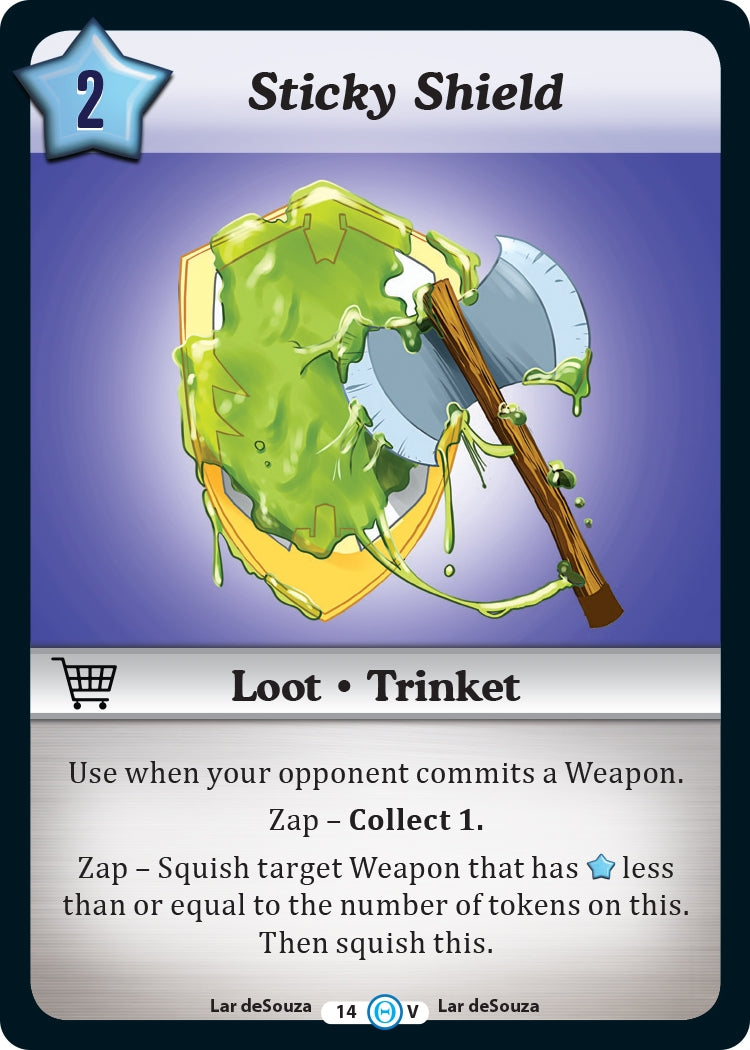 Image for Sticky Shield (The Desolation of Blarg) (14) - Munchkin CCG
