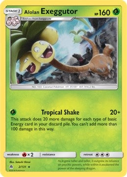 Image for Alolan Exeggutor - 2/131 (SM Forbidden Light) (Deck Exclusives) (002/131) - Pokemon