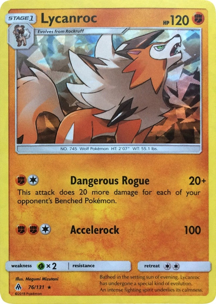 Image for Lycanroc - 76/131 (SM Forbidden Light) (Deck Exclusives) (076/131) - Pokemon