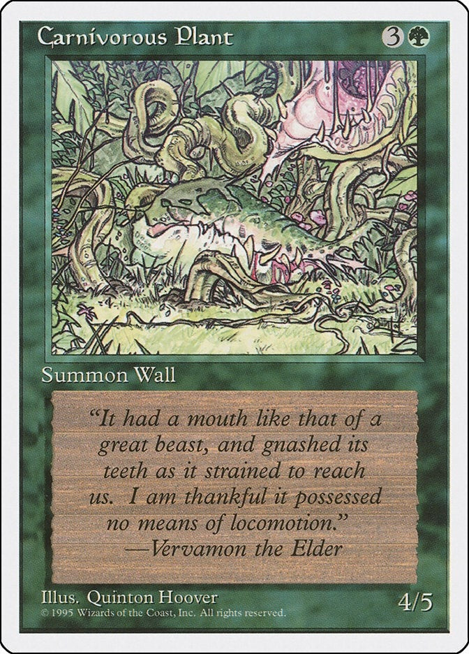 Image for Carnivorous Plant (Fourth Edition) - Magic: The Gathering