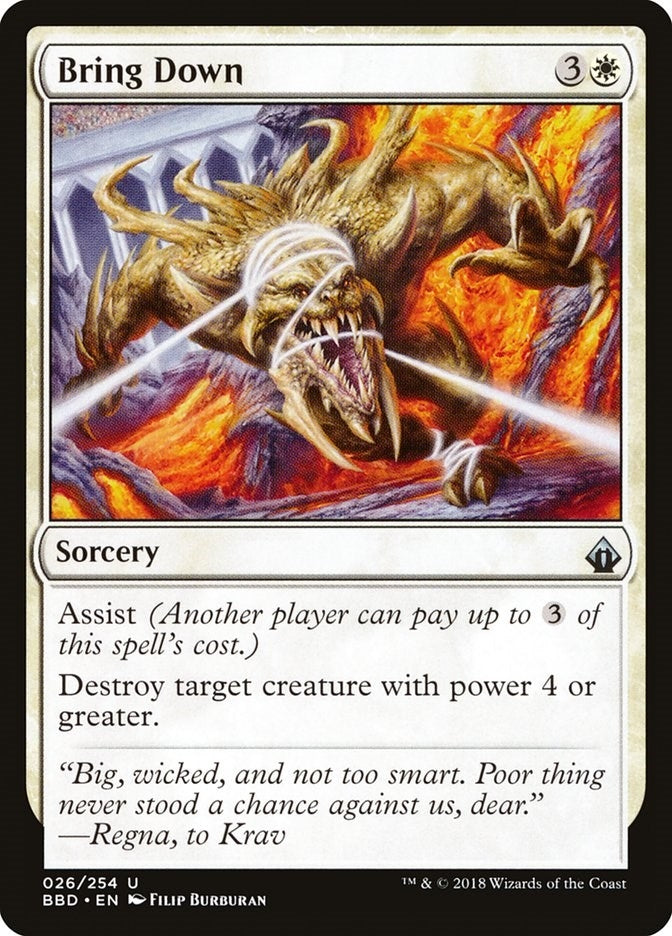 Image for Bring Down (Battlebond) (26) - Magic: The Gathering
